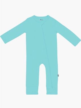 🪁 NWT Kyte BABY Zip-Up Romper, Robin, 6-12M